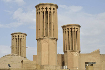 Yazd, Wind Towers at Amir Chakhmaq Square