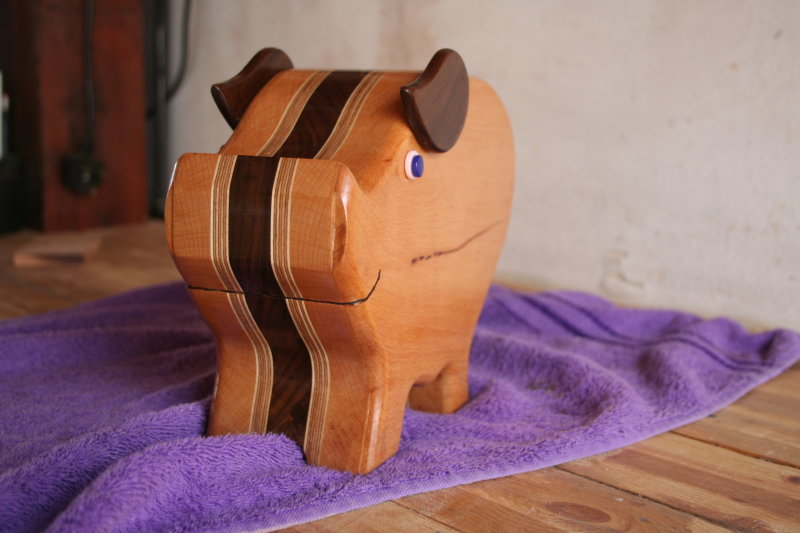 Piggy bank front view
