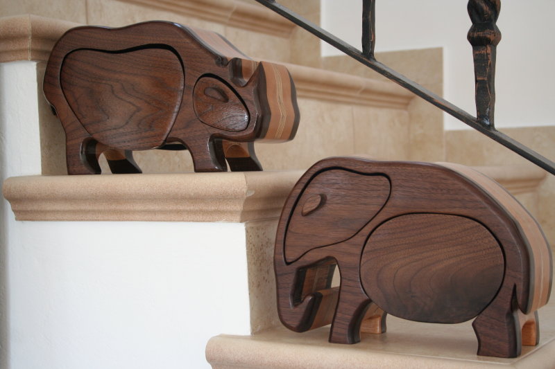 Elephant and Rhino boxes