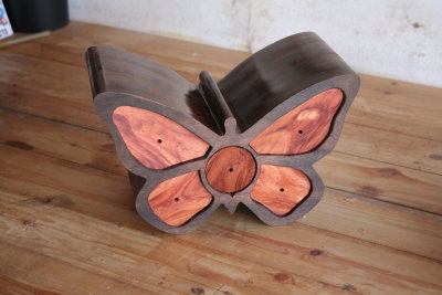 Butterfly trinket box