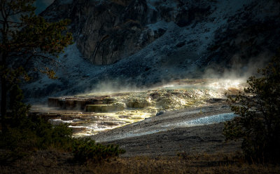 Mammoth Hot Springs, Yellowstone - Early Morning_0481