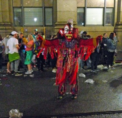 Walking in Krewe of Muses Parade