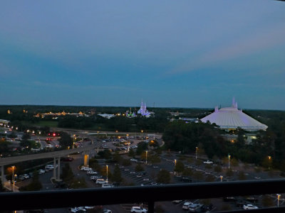 View of Magic Kingdom Our Balcony