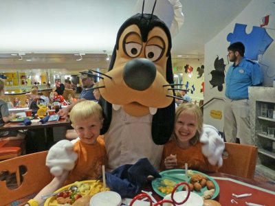 Dinner with Goofy