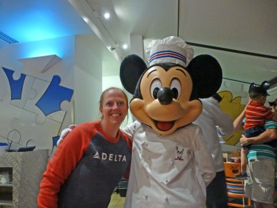 Barbara with Chef Mickey