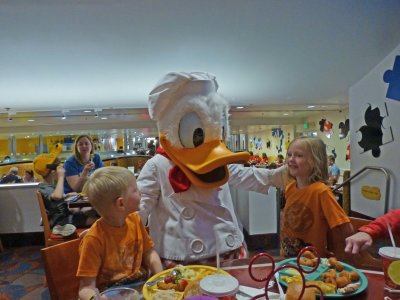 Donald makes an appearance at Dinner
