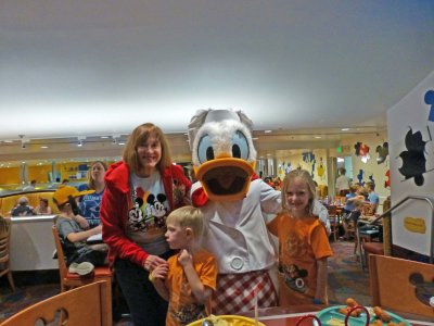 Gramma with Donald at Dinner