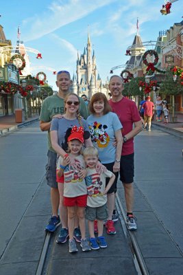 On Main Street USA in the Magic Kingdom