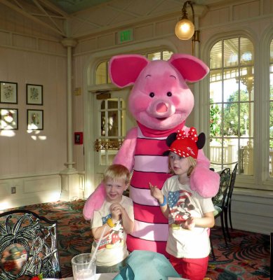 Piglet at Breakfast at the Crystal Palace in Magic Kingdom