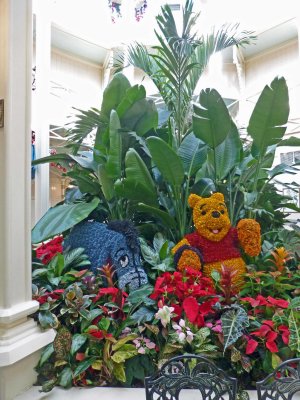 Eeyore and Pooh Floral Arrangement at the Crystal Palace