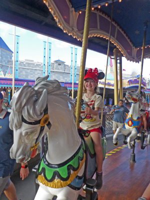 On the Carousel at Magic Kingdom