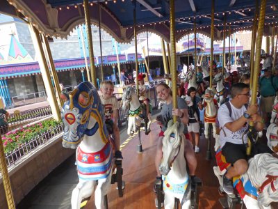 On the Carousel at Magic Kingdom