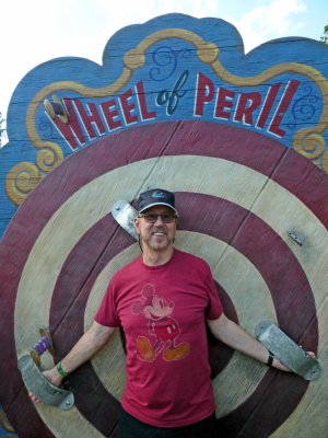 On the Wheel of Peril at Magic Kingdom