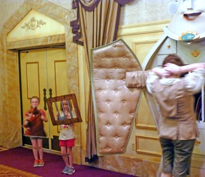 Maddie as part of the Beauty and the Beast Show at the Magic Kingdom