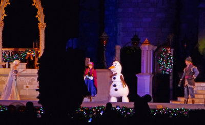 The Lighting of Elsa's Castle at the Magic Kingdom