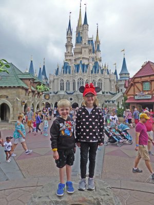 In Cinderella's Courtyard at the Magic Kingdom