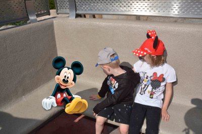 With Mickey at the Magic Kingdom