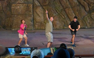 Don picked as an extra in the Indiana Jones Show at Hollywood Studios
