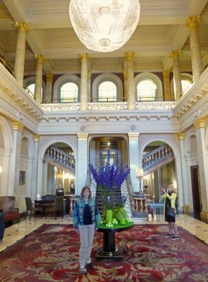 Lobby of the Grosvenor Hotel, London