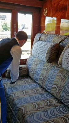 Conversion from nighttime to daytime cabin takes just over 5 minutes
