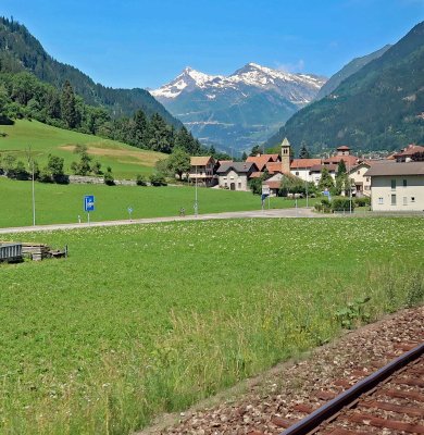 Scenic View from the Orient Express Bar Car