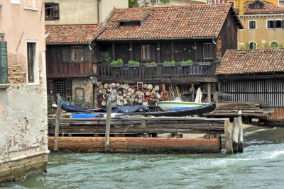 Squero di San Trovaso is one of three remaining boatyards that build Gondolas