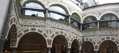 Historic decorations in Ljubljana City Hall