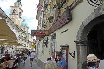 Lunch at restaurant Sokol which opened in 1870 in Ljubljana