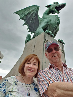 Dragons in Ljubljana are like Mickeys at Disney -- they're everywhere