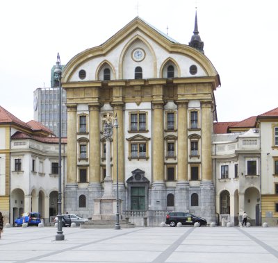 Ursuline Church of the Holy Trinity (1718-26) in Ljubljana