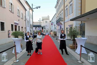 On the Red Carpet at the Azamazing Evening in Koper, Slovenia