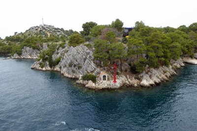 Small Shrine on rocky outcrop in Croatia