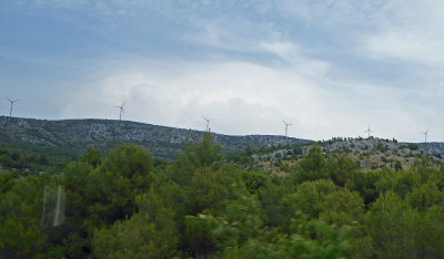 Wind Farm on the hills of Croatia