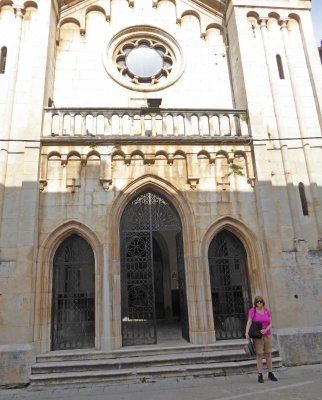 Entrance to the Church of St. Spiridon in Skradin, Croatia