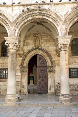 Entrance to the Rector's Palace (1467) in Dubrovnik and used in filming Game of Thrones