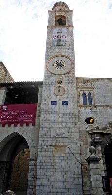 The Dubrovnik Clock Tower dates to 1444, but had major repair in the 18th Century