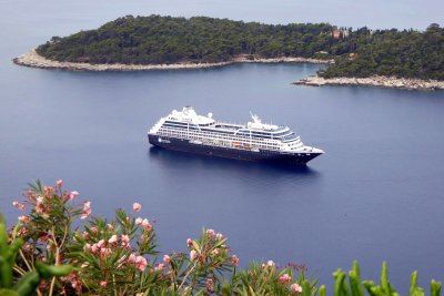 Azamara Pursuit at anchor off Lokrum Island, Croatia