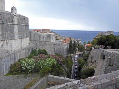 The walls of Dubrovnik were constructed between the 12th and 17th centuries