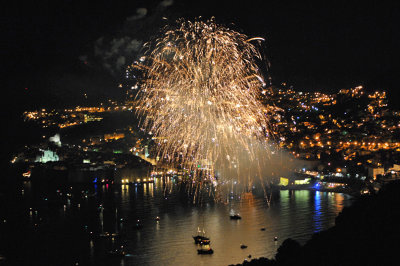 Another internet photo of Dubrovnik fireworks celebrating Summer Festival