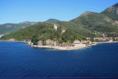 Sailing along the coast of Montenegro