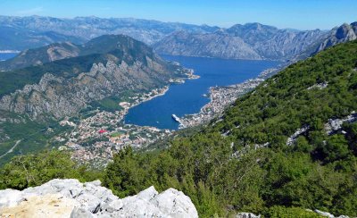 Kotor, Montenegro, from a scenic overlook