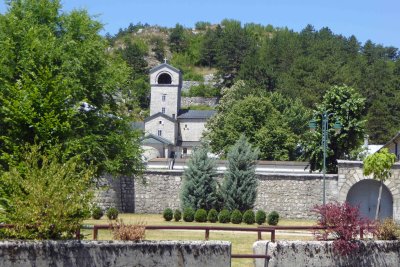 Cetinje Monastery was reestablished across from the site of the first location