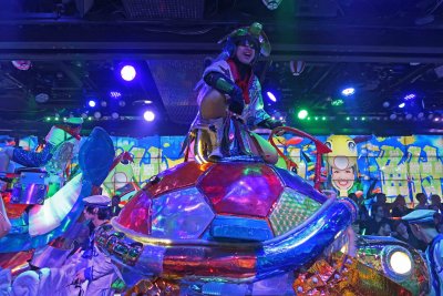 Riding a Giant Turtle at the Robot Restaurant