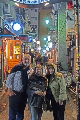 A little cold in Golden Gai area of Tokyo