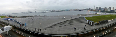 Panoramic View of Osanbashi Pier in Yokohama, Japan