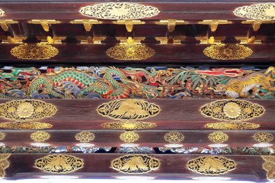 Details of Karamon Gate at Nijo Castle in Kyoto