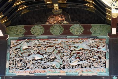 Carvings on Karamon Gate at Nijo Castle in Kyoto