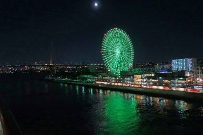Tempozan Ferris Wheel in Osaka is 369 feet tall