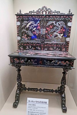Mother-of-Pearl inlaid desk from the late Edo Period in Japan