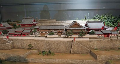 Model of the Chinese residential quarter in Nagasaki around 1800
